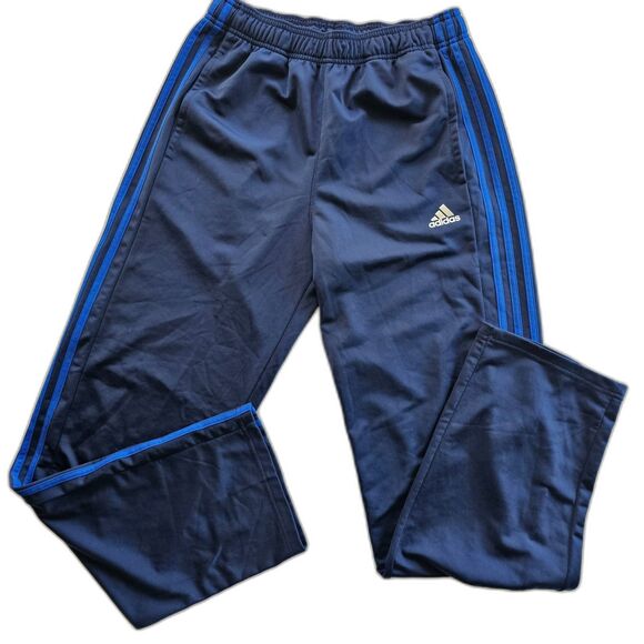 Adidas Athletic 3 Stripes Soccer Pants Blue / Blue Stripes Men's Size Medium - Picture 1 of 14